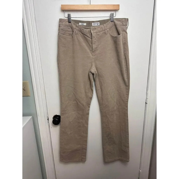 St. John’s Bay Corduroy Khaki Pants – Straight Leg, Size 14 #0841 - Picture 1 of 8